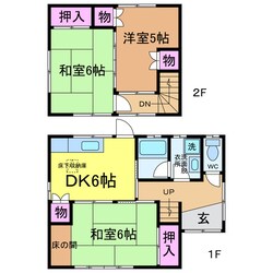 久米駅 徒歩3分 1階の物件間取画像